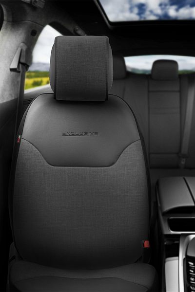Otom Exclusive Protective Car Seat Cushion Premium Linen Black