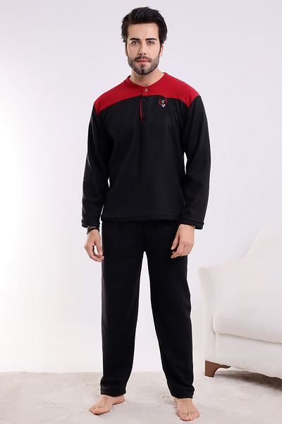 Wordex Σετ πιτζάμες ανδρικού σπιτιού Falkon 7204 Fleece Σετ ύπνου