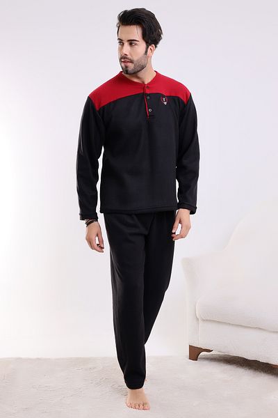 Wordex Σετ πιτζάμες ανδρικού σπιτιού Falkon 7204 Fleece Σετ ύπνου