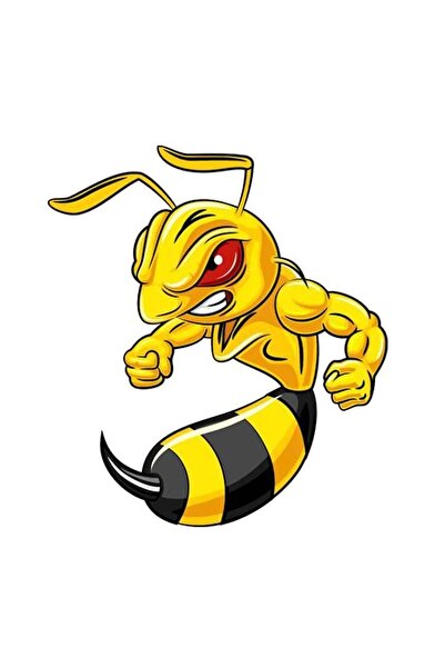 BENİMSER REKLAM Steroidli Ari Araba Motor Laptop Kask Sticker Etiket 10x9 cm