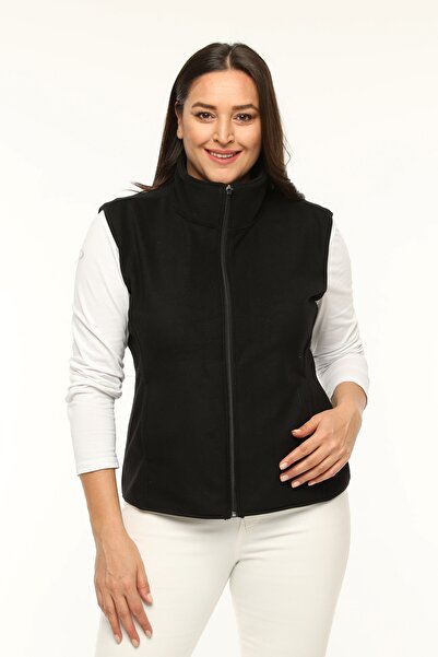 Curvy Trend Plus Size Fleece Vest