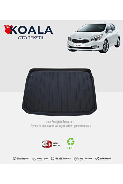 KoalaOtoTekstil Kia Ceed Hatchback (2012-2016) 3d Bagaj Havuzu