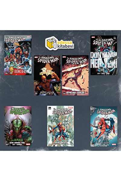 Marmara Çizgi Yayınları Amazing Spider-Man 26-27-28-29-30-31-32 Cilt Set (Ayr...
