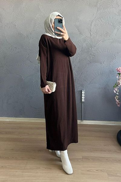 Bess Store Rochie din tricotaje Hijab