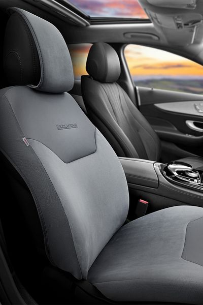 Otom Exclusive Protective Car Seat Cushion Premium Suede Smoked