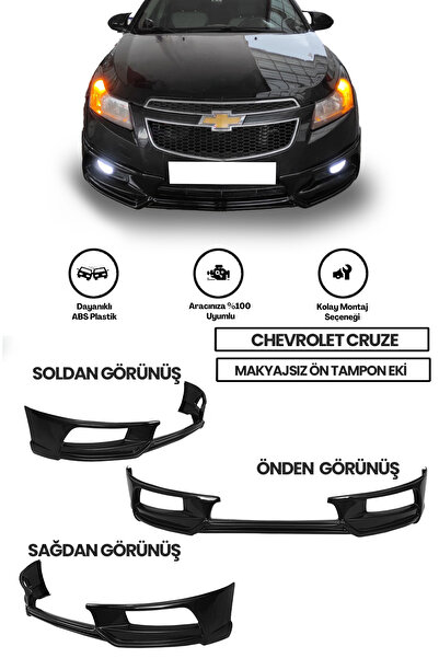 Genel Markalar Chevrolet Cruze Uyumlu  Makyajsız Ön Ek plastik