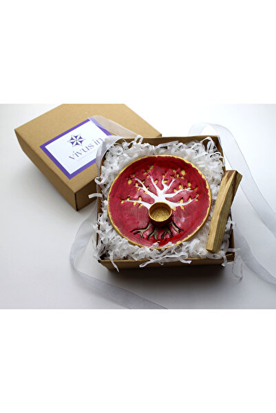 vivus in Hayat Ağacı El Yapımı Seramik Palo Santo Tütsü Hediyeli Tütsülük