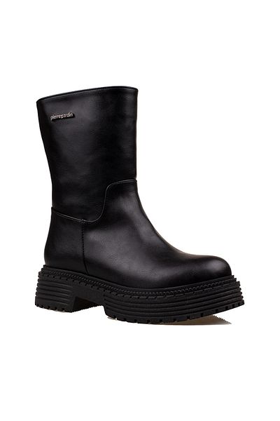 Pierre Cardin Μαύρες μπότες χωρίς κορδόνια PC-52419