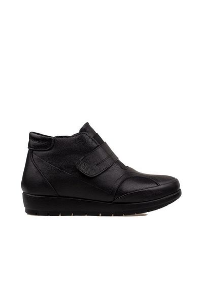 Trend Adımlar Μαύρα ελαστικά γυναικεία άνετα casual μποτάκια