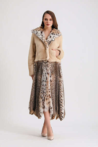 Leather Club Naturel Multi Vizon Aksesuarlı Lynx Kaban