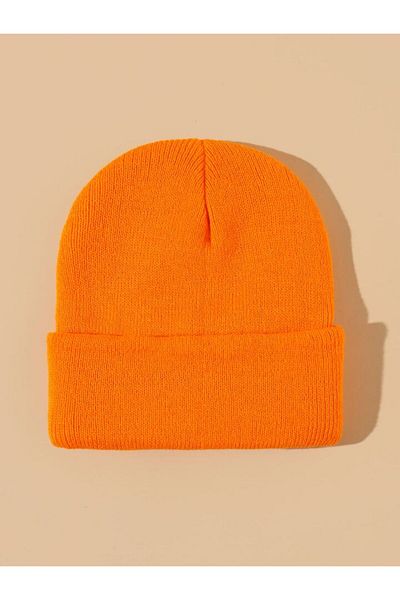 Eke Tekstil Unisex Folded Winter Knitted Beret
