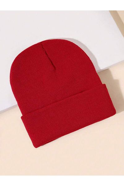 Eke Tekstil Unisex Folded Winter Knitted Beret
