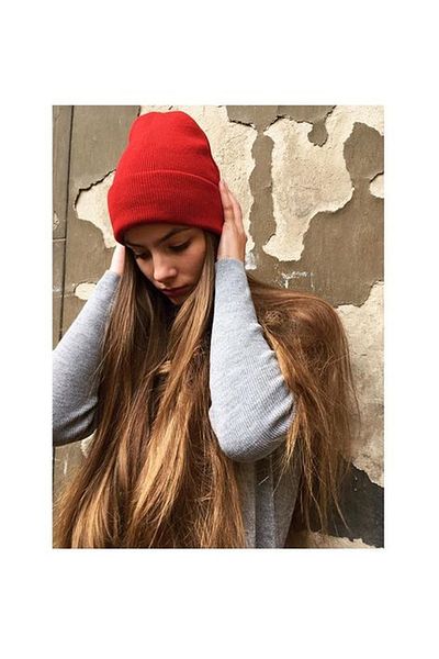 Eke Tekstil Unisex Folded Winter Knitted Beret