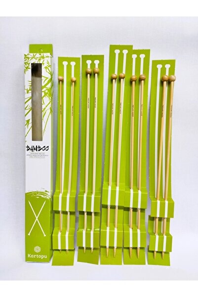 ATMACA TUHAFİYE Kartopu Japon Bambu Şiş 5li Set 4-4,5-5-6-7 Numaralar Bamboo ...