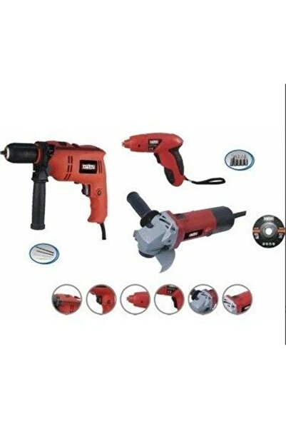 Attlas 18 Volt ECO SET 3B LI Matkap+ Taşlama+ 4.0 V Li-İon Vidalama 1.5 - 1.9 Ah 2 Yıl Darbesiz 2