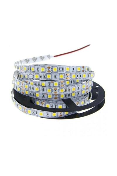 OKYANUSAYD Beyaz Işık 5 Metre 12 Volt 10 Çipli Iç Mekan 40x40 Şerit Led