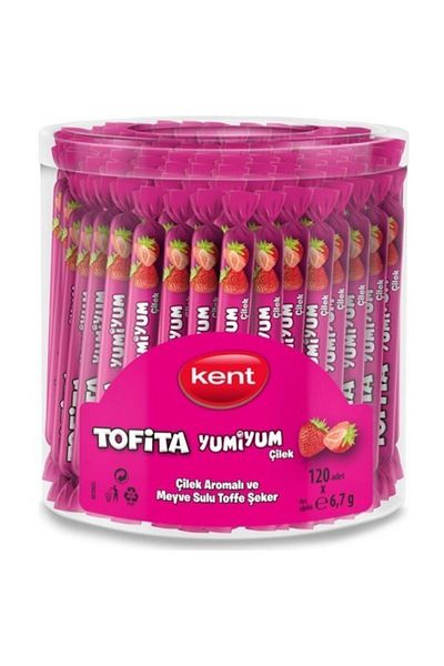 Olips Kent Tofita Yumiyum - 120 Pieces Strawberry Box