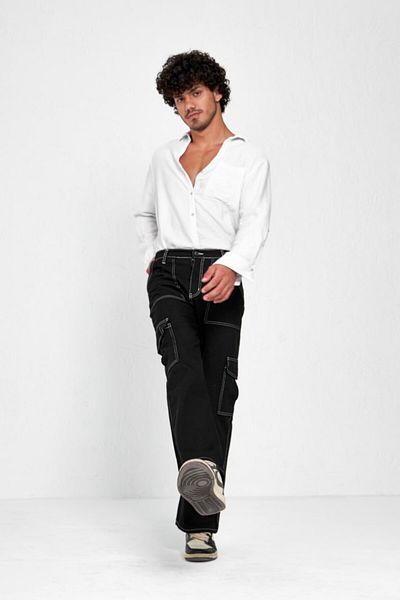 AtegeWear Y2K Unisex Reverse Stitched Cargo Pants