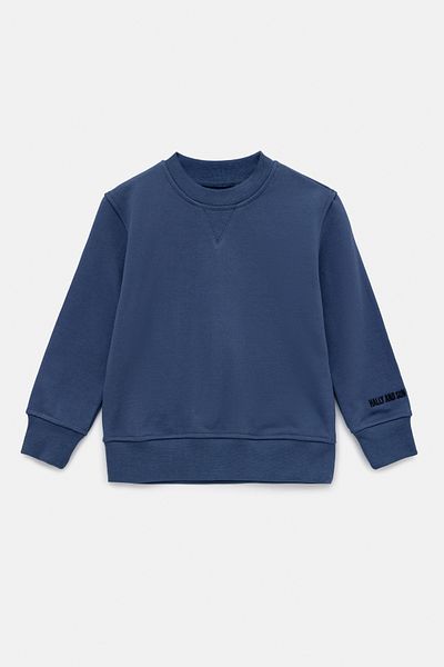 Hally & Son Boy's Blue Sweatshirt 100% Cotton