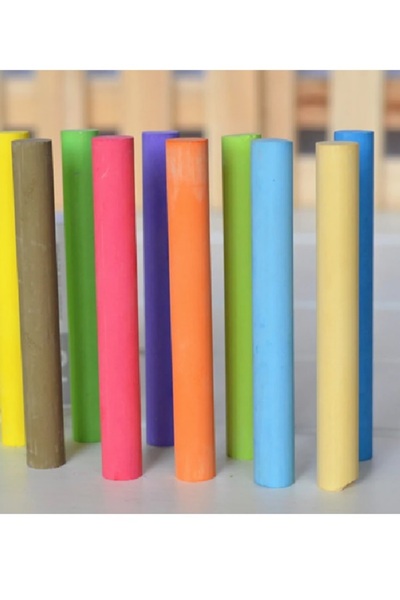 Akmısır Renkli Tozsuz Tebeşir 100'lü Set