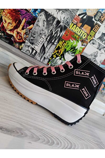 MECH BUTİK Blackpink Mix Üye Baskılı Kalın Tırtıklı Taban Spor Ayakkabı Sneaker