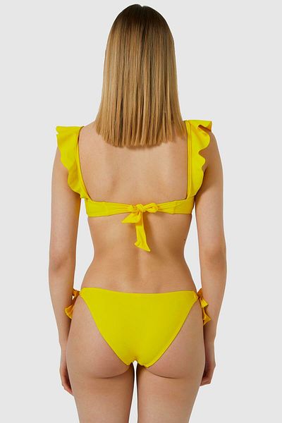 AYYILDIZ 5400 Yellow Ruffle Bikini Set