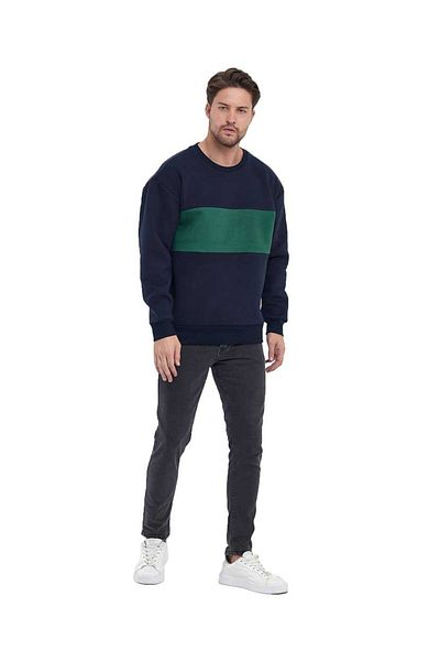 Adams Ανδρικό φούτερ με 3 νήματα Oversize