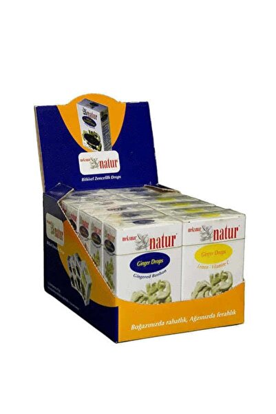 Natür Zencefilli Doğal Aromalı Karma Şeker 65 gr X 12 Adet (4 ER AD. NANE- Lİ...