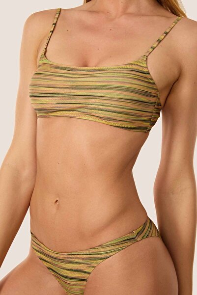 AYYILDIZ 40742 Gold Glitter Σετ μπικίνι