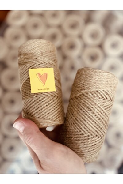 Makromİps PREMIUM JUTE STRING 2 τεμάχια (200 m) (+_5) ΜΑΚΡΑΜΕ ΨΑΡΙΚΟ ΚΡΑΝΙΟ ΣΤΟΛΙΣΤΙΚΟ ΦΥΣΙΚΟ ΧΟΠΙ ΚΡΑΦΤ ΠΛΕΚΤΟ ΣΙΝΤΟ