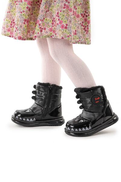 SUNSTEP Fermuarlı Termo Taban Unisex Çocuk Kar Botu Twg 9085
