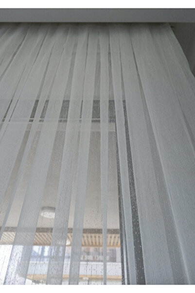 Boutique Curtain Drop Patterned Slub Tulle Curtain 1/3 Close Pleated Does Not Want Ironing