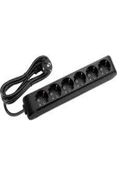 VİKO Multi-let Siyah Altılı Priz Top Kablolu Ç.k. 5 Mt