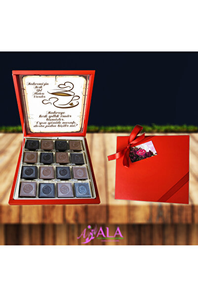 Elit Çikolata Kişiye Özel Kurumsal Baskılı Bayram Çikolata Kutusu 48 Adet Madlen