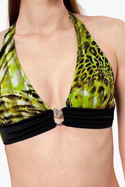 AYYILDIZ Kadın Yeşil Boyundan Bağlamalı Bikini Takımı 40664