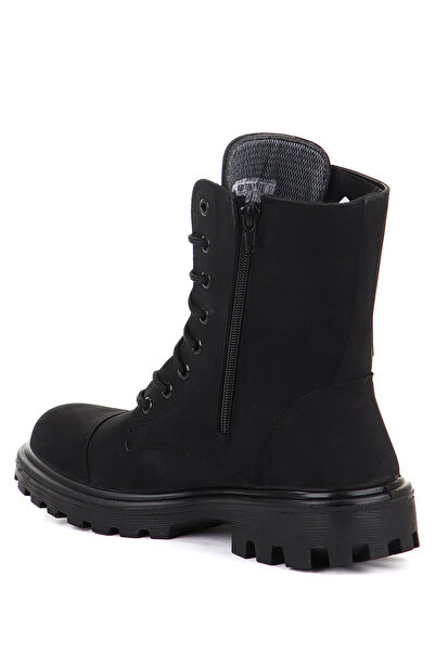 Scooter M7107 Hakiki Deri Fermuarlı Erkek Bot