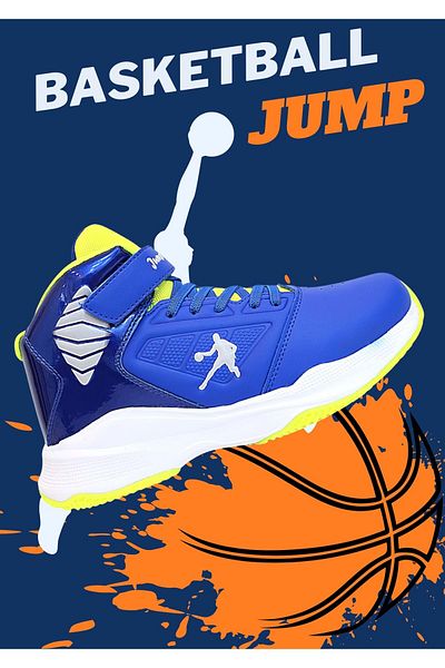 Jump Kidessa 1755-29196 Ultra Light Anatomical Sole Unisex Children's Basketball Shoes