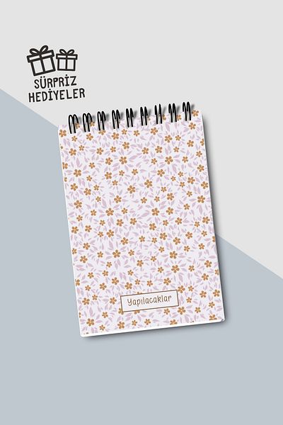 Eldesen Tasarım Do List A6 Notebook with Flexible Cardboard Cover, Mini Notebook