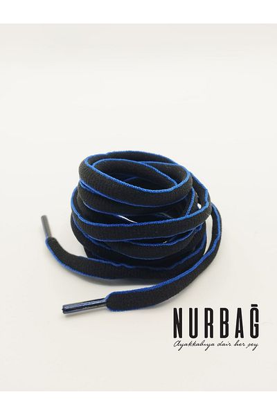 NURBAĞ DOKUMA SPORTS SHOES BLACK BLUE PASSIONABLE 85 CM 1 PAIR BS7