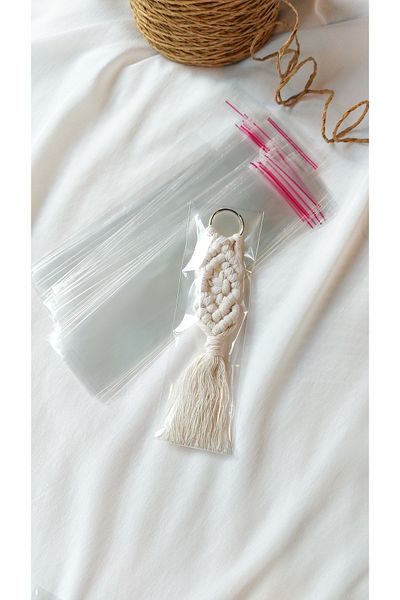 Çikoleyt Design Gelatin Bag with Adhesive Tape 5x20+5 Cm(5*25) 50 Pieces