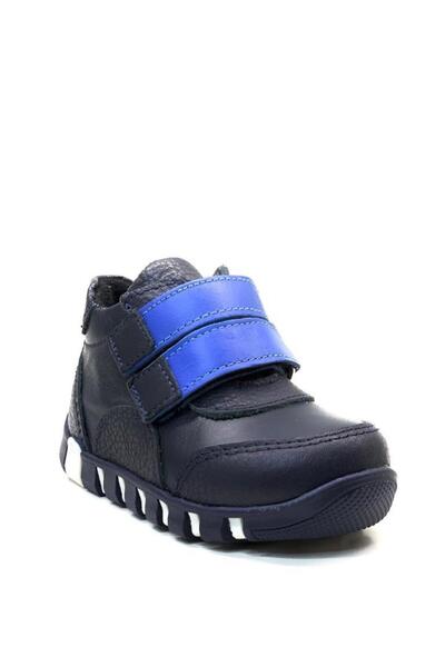 Tuğba Ortopedi 2210 Ortopedik % 100 Hakiki Deri Erkek Bebek Lacivert/Mavi İlk Adım Bot