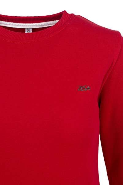 BSM Women's High Quality Crew Neck 3 Thread Raised Sports Winter Sweatshirt