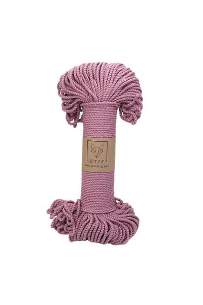Ritzz Sfoară de bumbac 3MM 2 Torsioniuni Liliac