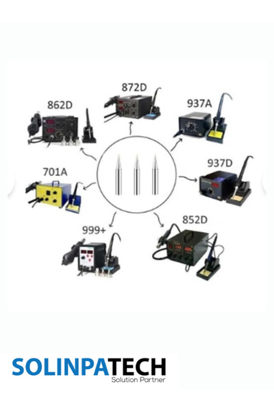 SolinpaTech 1 Adet 900m-t-b Lehim Ucu – 1.2mm B Tipi, Detaylı Lehim Işlemleri Için