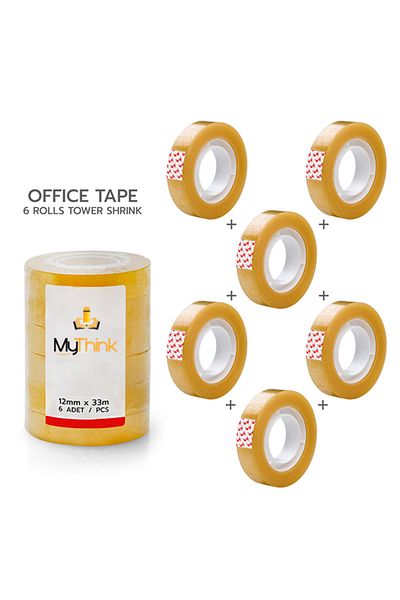 My Think Office Tape 6 Pieces 12x33 Tape