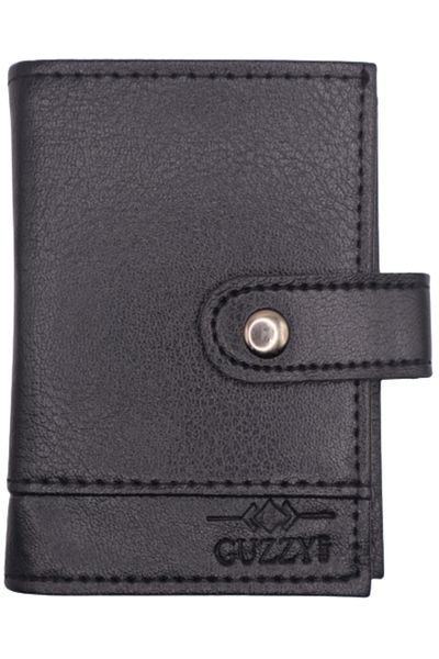 Astakos Men's Vegan Synthetic Leather Vertical Cut Sports Classic Card Holder Wallet Width 8.5x11 cm