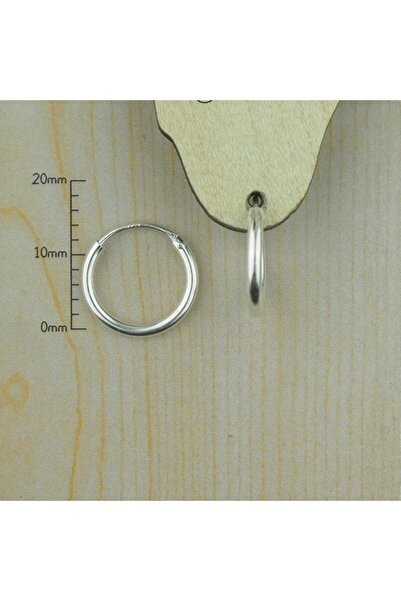 İmgeTattoo 16x2mm gümüş halka küpe