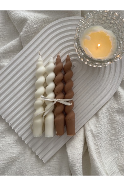 mumeleven Şamdan Burgu Mum Seti