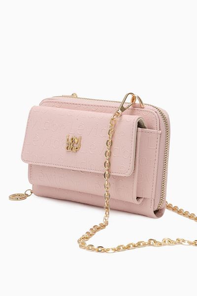 Levidor Monogram Printed Multifunctional Zipper Powder Wallet - 0054c640