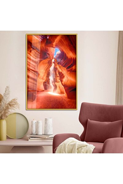 Zevahir Mobilya Dekorasyon Modern Drawing Unbreakable Glass Painting with Gol...